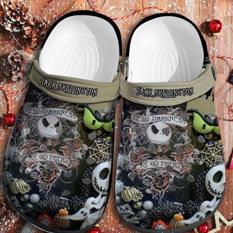 Jack Skellington Nightmare Christmas Clogband Clog Shoes - Monsterry