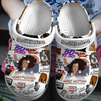 Janet Jackson Singer Music Clog Clogband Clogs Shoes - Monsterry
