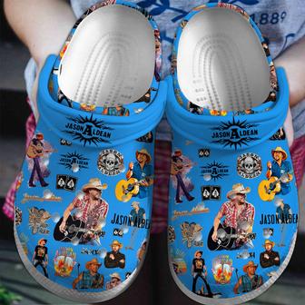 Jason Aldean Singer Music Crocs Crocband Clogs Shoes - Monsterry