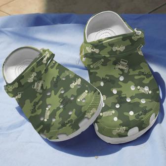 Jeep Camouflage Shoes Clogs Gifts For Men Son | Favorety