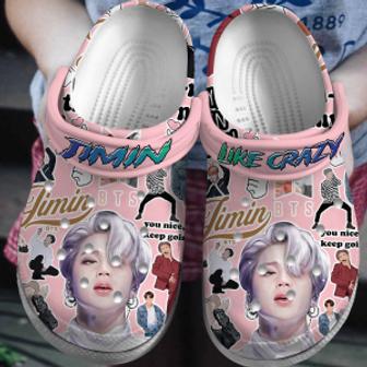 Jimin Bts Band Music Crocs Crocband Clogs Shoes (Pink) | Favorety