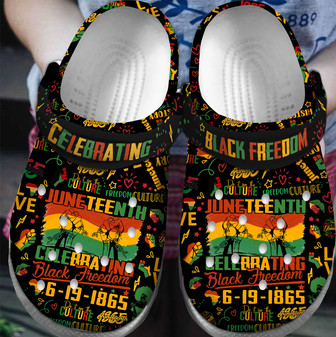 Juneteenth Clog Clogband Clogs Shoes For Men Women And Kids - Monsterry