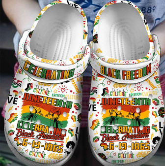 Juneteenth Crocs Crocband Clogs Shoes For Men Women And Kids - Monsterry