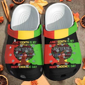 Juneteenth Is My Independence Day Shoes - Black Women Beach Clogs Gift For Friends - Monsterry UK