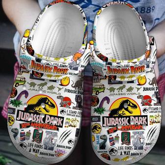 Jurassic Park 30Th Anniversary Movie Crocs Crocband Clogs Shoes | Favorety UK