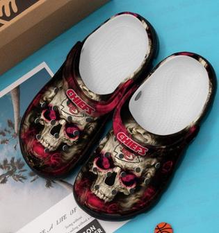 Kansas Skull Crocband Clog Shoes - Monsterry DE