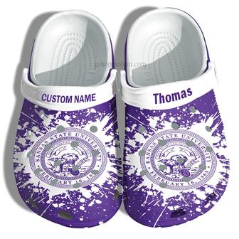 Kansas State University Graduation Gifts Croc Shoes Customize- Admission Gift Shoes - Monsterry UK