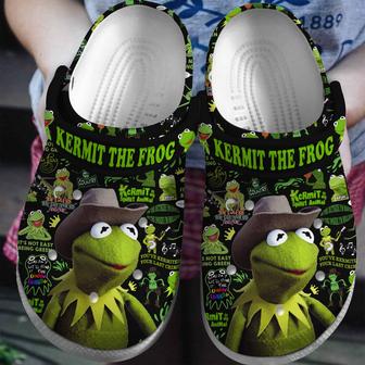 Kermit The Frog Cartoon Crocs Crocband Clogs Shoes - Monsterry CA