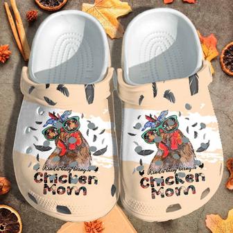 Kinda Busy Being A Chicken Mom Shoes Clogs Gift For Women - Monsterry