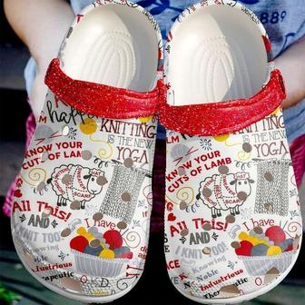 Knitting Jokes Classic Clogs Shoes - Monsterry AU