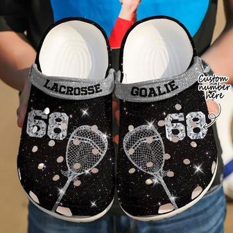 Lacrosse Personalized Goalie Diamond Classic Clogs Shoes - Monsterry CA