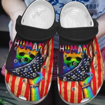 Lgbt Pride Month Clog Clogband Clogs Shoes Custom Name Comfy For Men Women And Kids - Monsterry