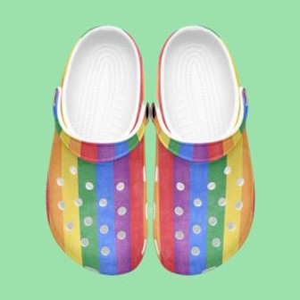 Lgbt Pride Month Clog Clogband Clogs Shoes Custom Name For Men Women And Kids - Monsterry