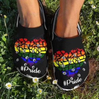 Lgbt Pride Month Clog Clogband Clogs Shoes Custom Name For Women Men And Kids - Monsterry