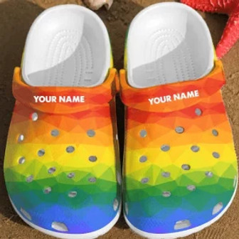 Lgbt Pride Month Clog Clogs Clogband Shoes Custom Name For Men Women And Kids - Monsterry