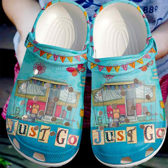 Life Is An Adventure Shoes - Just Go In Bus Clogs Gift For Children - Monsterry