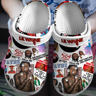 Lil Wayne Rapper Music Clog Clogband Clogs Shoes - Monsterry