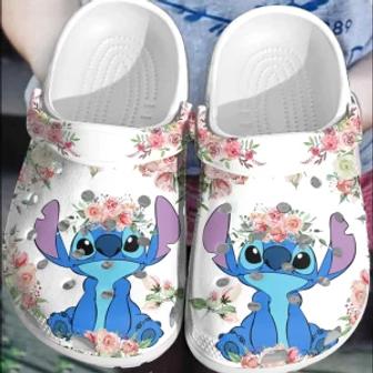 Lilo And Stitch Crocs Crocband Shoes Clogs Comfortable For Men Women | Favorety