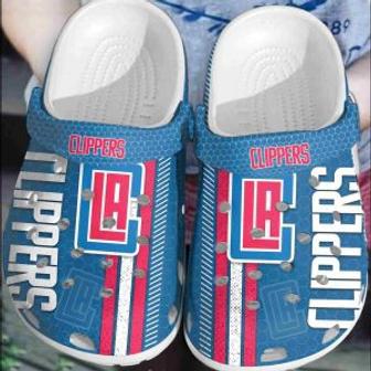 Los Angeles Clippers Basketball Club Clogs Crocband Shoes Comfortable Crocs For Men Women | Favorety CA