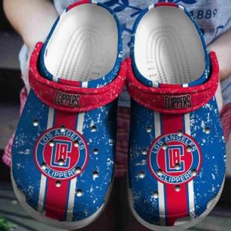 Los Angeles Clippers Basketball Club Clogs Crocband Shoes Crocs Comfortable For Men Women | Favorety CA