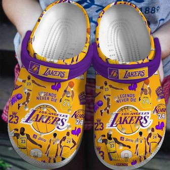 Los Angeles Lakers Basketball Club Clogs Crocband Comfortable Shoes Crocs For Men Women Kids | Favorety AU