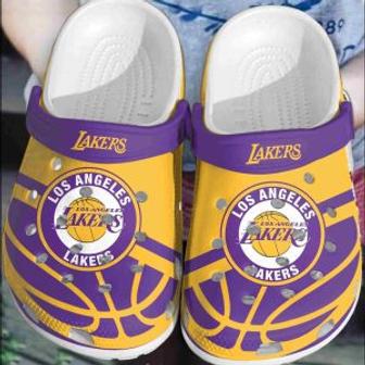 Los Angeles Lakers Basketball Club Clogs Crocband Comfortable Shoes Crocs For Men Women | Favorety AU