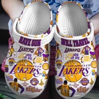 Los Angeles Lakers Basketball Club Clogs Team Crocband Comfortable Shoes Crocs For Men Women Kids | Favorety CA