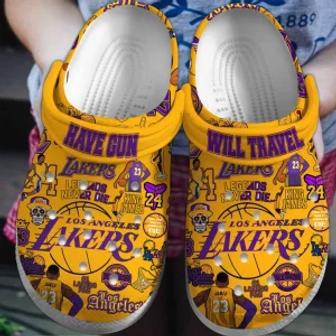 Los Angeles Lakers Basketball Club Team Crocband Comfortable Shoes Crocs For Men Women Kids | Favorety DE