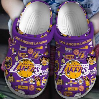 Los Angeles Lakers Nba Basketball Crocs Crocband Clogs Shoes | Favorety AU