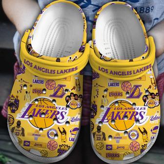 Los Angeles Lakers Nba Basketball Crocs Crocband Clogs Shoes | Favorety