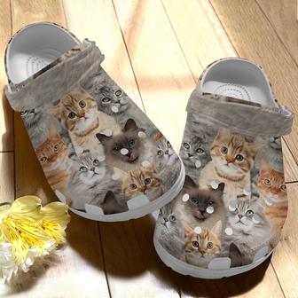 Love Me Love My Cat Shoes Crocbland Clog Gift For Men Women - Monsterry DE