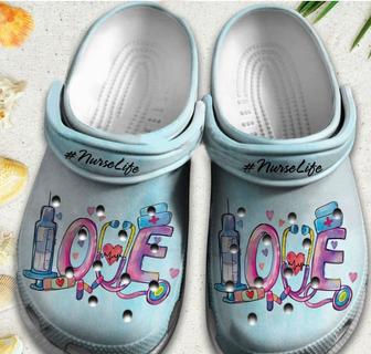 Love Nurse Life Shoes Crocbland Clogs Birthday Gift For Men Women - Monsterry DE