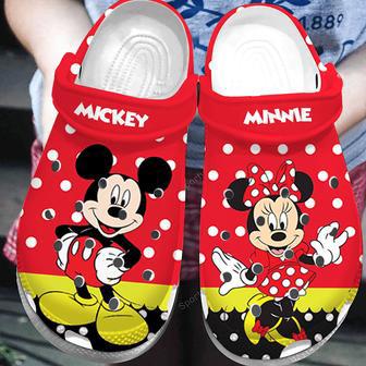 Lovely Mickey Minnie Red Clogs Shoes | Favorety UK