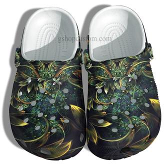 Magical Flower Mystery Hippie Shoes - Flower Art Boho Shoes Croc Clogs Gifts Women - Monsterry UK