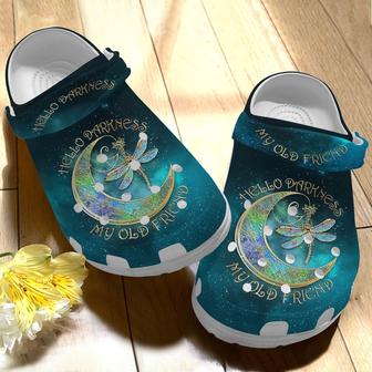 Magical Moon Dragonfly Shoes - Hello Darkness Clog Gifts - Monsterry DE