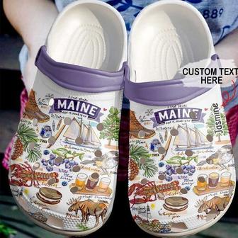 Maine Personalized Proud Classic Clogs Shoes - Monsterry DE