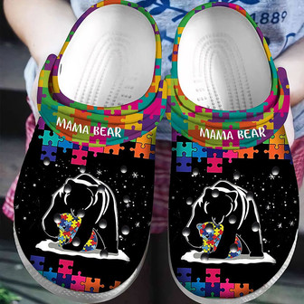 Mama Bear Autism Classic Clogs Shoes - Monsterry