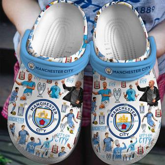 Manchester City Football Soccer Sport Crocs Crocband Clogs Shoes | Favorety UK