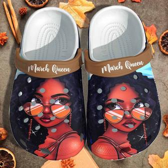March Queen Shoes Clogs Gift For Black Princess - Monsterry UK
