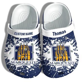 Marquette University Graduation Gifts Croc Shoes Customize- Admission Gift Shoes | Favorety AU