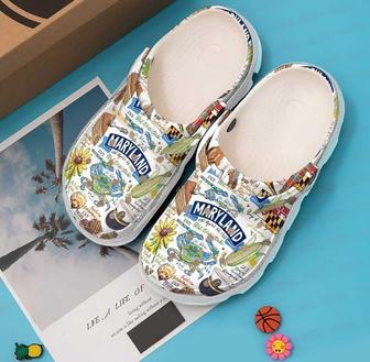 Maryland State Pride Classic Clogs Shoes - Monsterry CA