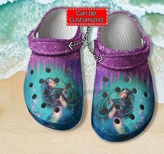 Mermaid Twinkle Ocean Shoes Birthday Gifts Daughter - Mermaid Girl Shoes Croc Clogs Customize - Monsterry UK