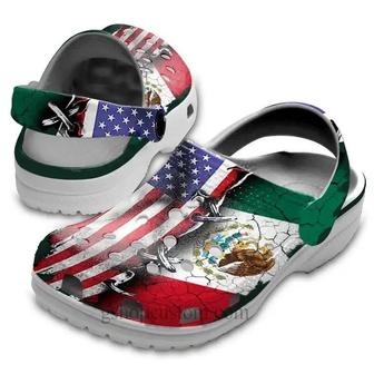 Mexico America Flag 4Th Of July Crocband Clogs - Monsterry AU