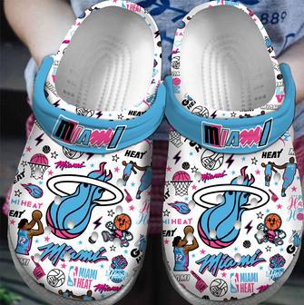 Miami Heat Nba Sport Crocs Crocband Clogs Shoes For Men Women And Kids | Favorety AU