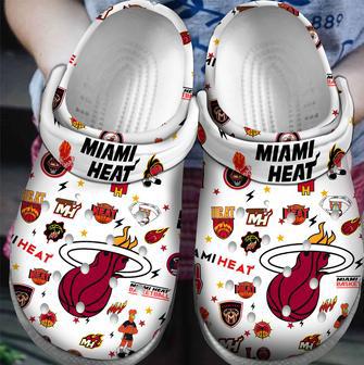 Miami Heat Nba Sport Crocs Crocband Clogs Shoes For Men Women And Kids | Favorety AU