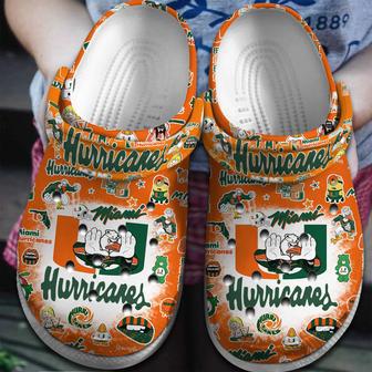 Miami Hurricanes Ncaa Sport Crocs Crocband Clogs Shoes | Favorety UK