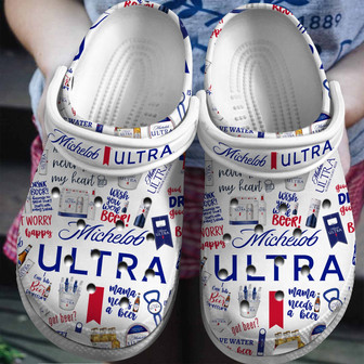 Michelob Ultra Beer Crocs Crocband Clogs Shoes - Monsterry