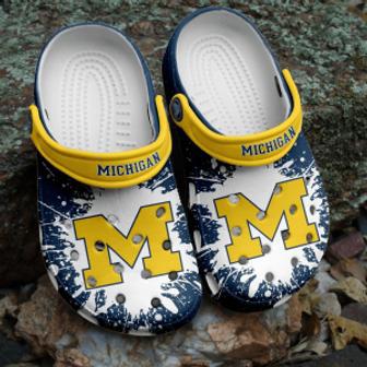 Michigan Ncaa Crocs Clogs Crocband Comfortable Shoes For Men Women | Favorety UK