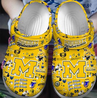 Michigan Wolverines Ncaa Sport Crocs Crocband Clogs Shoes For Men Women And Kids | Favorety DE