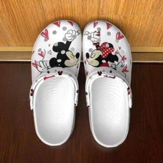 Mickey And Minnie Cartoon Crocs Crocband Shoes Clogs Custom Name For Men Women And Kids | Favorety CA